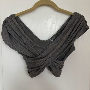 Charlotte Russe Elegant Gray Women's Crop Top